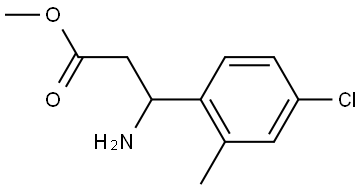 METHYL 3-AMINO-3-(4-CHLORO-2-METHYLPHENYL)PROPANOATE Structure