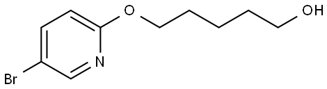 5-[(5-Bromo-2-pyridinyl)oxy]-1-pentanol 结构式