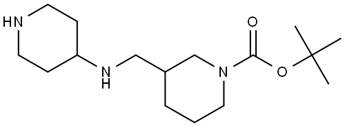 tert-butyl 3-((piperidin-4-ylamino)methyl)piperidine-1-carboxylate 结构式