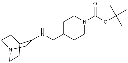 tert-butyl 4-((quinuclidin-3-ylamino)methyl)piperidine-1-carboxylate Structure