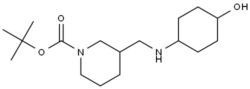 tert-butyl 3-(((4-hydroxycyclohexyl)amino)methyl)piperidine-1-carboxylate 结构式