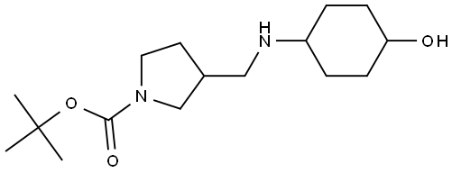 tert-butyl 3-(((4-hydroxycyclohexyl)amino)methyl)pyrrolidine-1-carboxylate 结构式