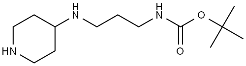 tert-butyl (3-(piperidin-4-ylamino)propyl)carbamate 结构式