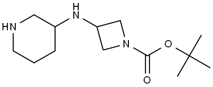 tert-butyl 3-(piperidin-3-ylamino)azetidine-1-carboxylate 结构式