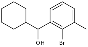 2-Bromo-α-cyclohexyl-3-methylbenzenemethanol 结构式