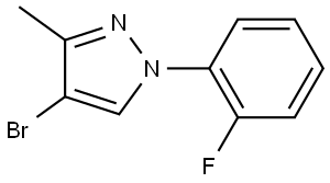 4-bromo-1-(2-fluorophenyl)-3-methyl-1H-pyrazole Structure