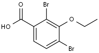 Benzoic acid, 2,4-dibromo-3-ethoxy- Structure