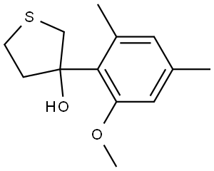 Tetrahydro-3-(2-methoxy-4,6-dimethylphenyl)thiophene-3-ol Structure