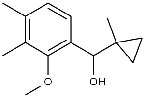 2-Methoxy-3,4-dimethyl-α-(1-methylcyclopropyl)benzenemethanol,1702038-57-0,结构式