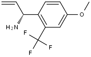 (1R)-1-[4-METHOXY-2-(TRIFLUOROMETHYL)PHENYL]PROP-2-EN-1-AMINE Structure