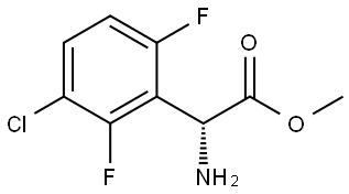 METHYL (2R)-2-AMINO-2-(3-CHLORO-2,6-DIFLUOROPHENYL)ACETATE 结构式