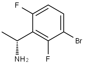(1R)-1-(3-BROMO-2,6-DIFLUOROPHENYL)ETHANAMINE 结构式