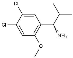 (αS)-4,5-Dichloro-2-methoxy-α-(1-methylethyl)benzenemethanamine 结构式