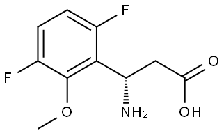 (3S)-3-AMINO-3-(3,6-DIFLUORO-2-METHOXYPHENYL)PROPANOIC ACID,1703928-40-8,结构式