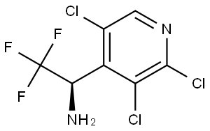 (αR)-2,3,5-Trichloro-α-(trifluoromethyl)-4-pyridinemethanamine Structure