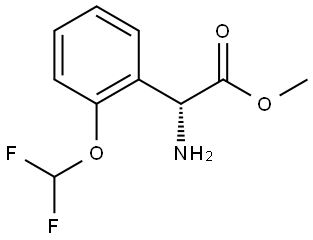 METHYL (2R)-2-AMINO-2-[2-(DIFLUOROMETHOXY)PHENYL]ACETATE 结构式