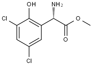 METHYL (2S)-2-AMINO-2-(3,5-DICHLORO-2-HYDROXYPHENYL)ACETATE Structure