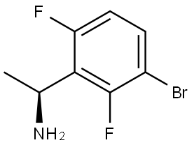 (1S)-1-(3-BROMO-2,6-DIFLUOROPHENYL)ETHANAMINE 结构式