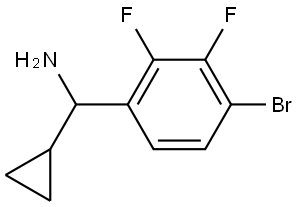 1-(4-BROMO-2,3-DIFLUOROPHENYL)-1-CYCLOPROPYLMETHANAMINE,1704113-65-4,结构式