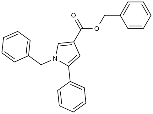 benzyl 1-benzyl-5-phenyl-1H-pyrrole-3-carboxylate Structure