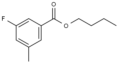 Butyl 3-fluoro-5-methylbenzoate 结构式