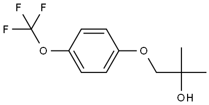 2-Methyl-1-[4-(trifluoromethoxy)phenoxy]-2-propanol Struktur