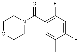 (2,4-difluoro-5-methylphenyl)(morpholino)methanone Struktur