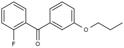 Methanone, (2-fluorophenyl)(3-propoxyphenyl)- Structure