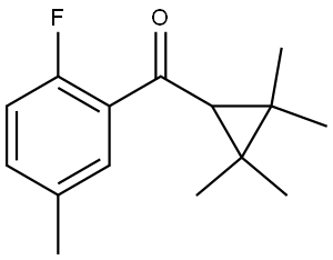 (2-Fluoro-5-methylphenyl)(2,2,3,3-tetramethylcyclopropyl)methanone Structure