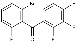 Methanone, (2-bromo-6-fluorophenyl)(2,3,4-trifluorophenyl)- Structure