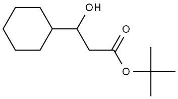 tert-butyl 3-cyclohexyl-3-hydroxypropanoate Structure