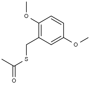 S-[(2,5-Dimethoxyphenyl)methyl] ethanethioate Structure