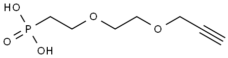 Propargyl-PEG2-Phosphonic Acid Structure