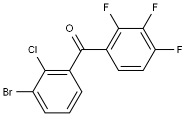 Methanone, (3-bromo-2-chlorophenyl)(2,3,4-trifluorophenyl)- Structure