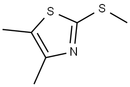 4,5-dimethyl-2-(methylthio)thiazole Structure