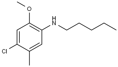 176528-48-6 4-Chloro-2-methoxy-5-methyl-N-pentylbenzenamine