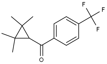 (2,2,3,3-Tetramethylcyclopropyl)[4-(trifluoromethyl)phenyl]methanone Structure