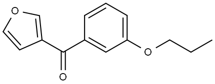 3-Furanyl(3-propoxyphenyl)methanone Structure