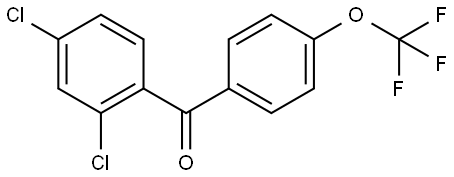 Methanone, (2,4-dichlorophenyl)[4-(trifluoromethoxy)phenyl]- Structure