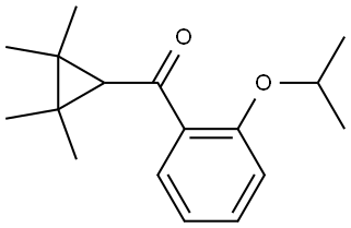 2-(1-Methylethoxy)phenyl](2,2,3,3-tetramethylcyclopropyl)methanone Structure