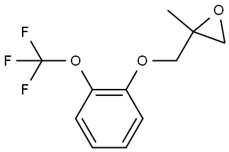 2-Methyl-2-[[2-(trifluoromethoxy)phenoxy]methyl]oxirane,1776345-70-0,结构式