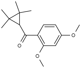 (2,4-Dimethoxyphenyl)(2,2,3,3-tetramethylcyclopropyl)methanone Structure