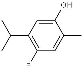 4-Fluoro-2-methyl-5-(1-methylethyl)phenol Structure