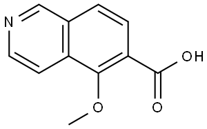 5-甲氧基异喹啉-6-甲酸 结构式