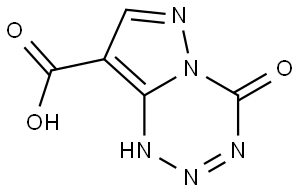 4-oxo-3,4-dihydropyrazolo[5,1-d][1,2,3,5]tetrazine-8-carboxylic acid Structure