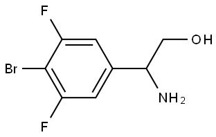 β-Amino-4-bromo-3,5-difluorobenzeneethanol Struktur