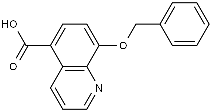 8-(Phenylmethoxy)-5-quinolinecarboxylic acid Struktur