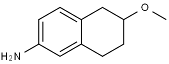 6-甲氧基-5,6,7,8-四氢萘-2-胺 结构式