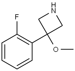 3-(2-Fluorophenyl)-3-methoxyazetidine Structure