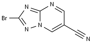 2-bromo-[1,2,4]triazolo[1,5-a]pyrimidine-6-carbonitrile Structure